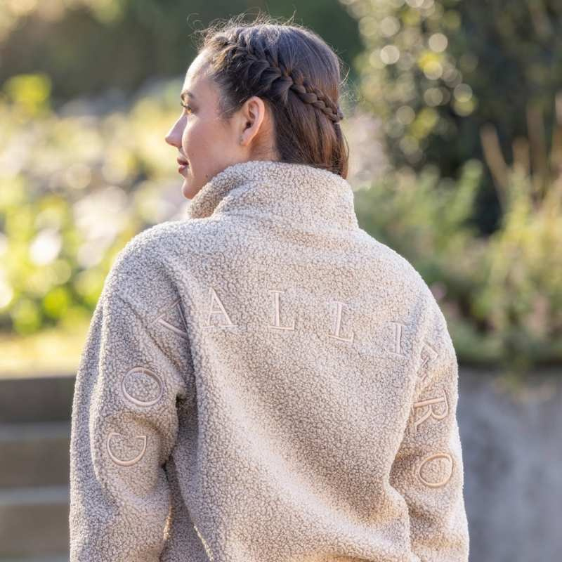 Teddy Fleece 1/4 Zip Beige
