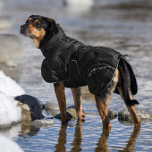 Dog Coat Winter Bay High Tail Black