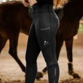 Winter Riding Tights Ella Full Grip Black Winter Riding Tights Ella Full Grip Black