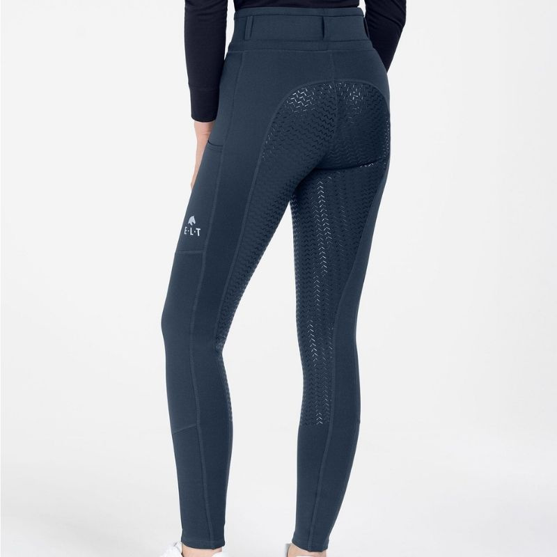 Winter Riding Tights Ella Full Grip Navy Blue