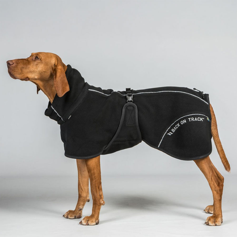 Dog Coat Fleece Bay High Tail Black