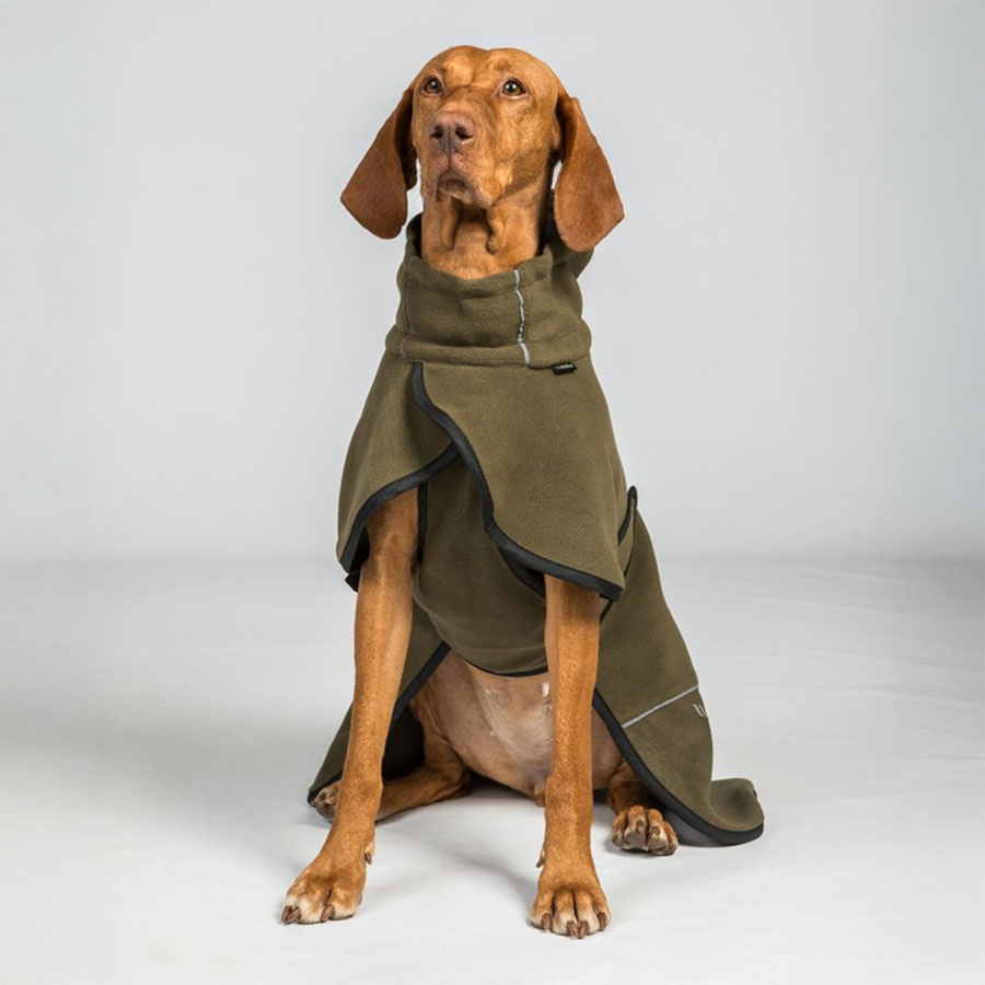 Dog Coat Fleece Bay Low Tail Olive Green