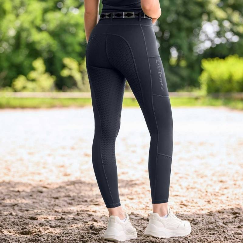 Riding Tights Ella Glam Full Grip Navy Blue