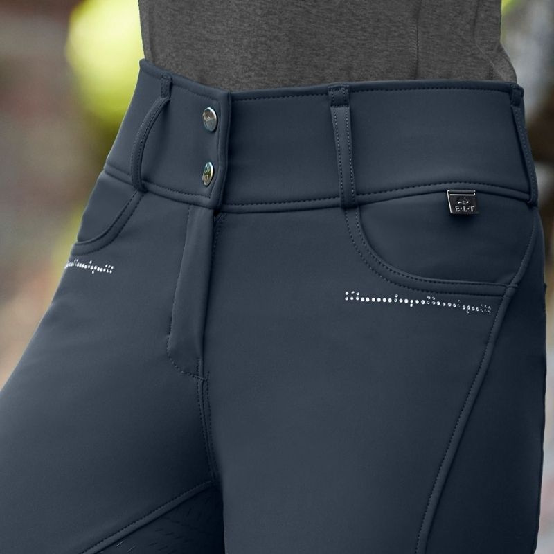 Riding Breeches Mathilda Glam Full Grip Navy Blue