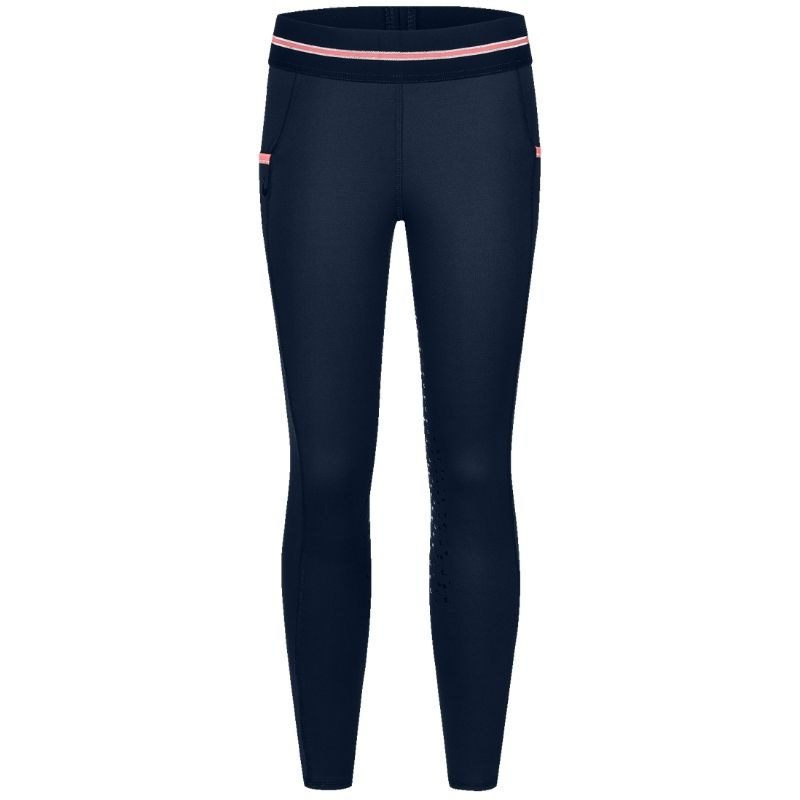 Winter Riding Tights Kids/Junior Lucky Leni Full Grip Navy Blue