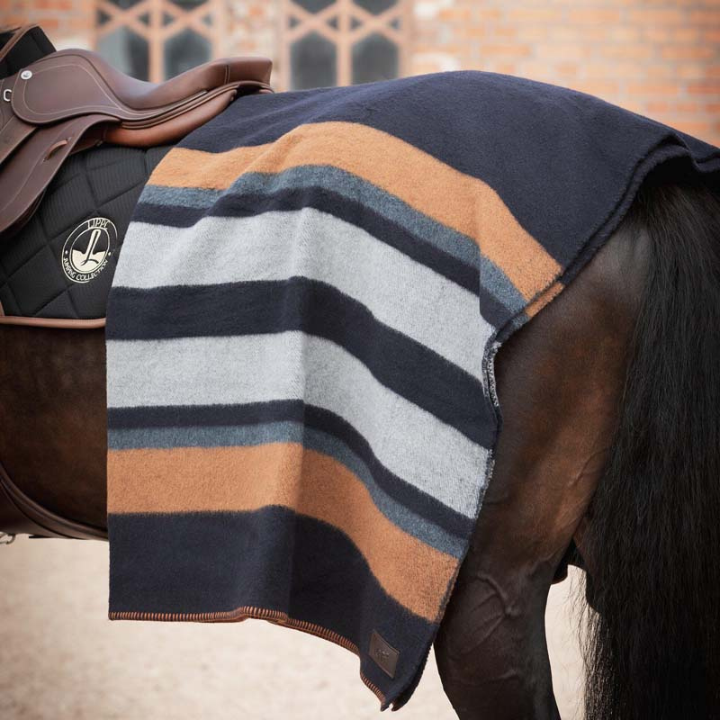 Wool Blanket Edinburgh Navy Blue