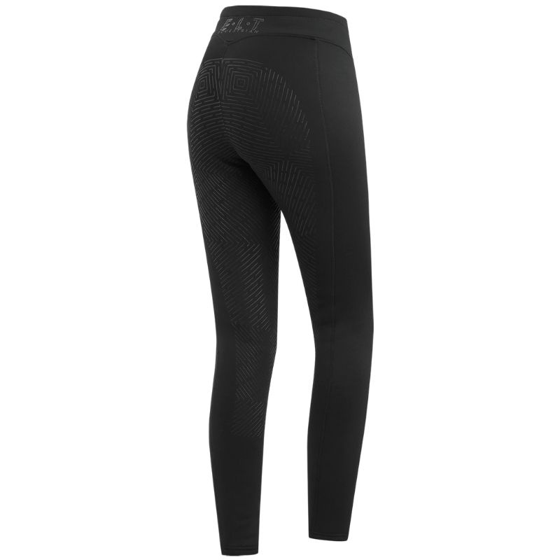 Winter Riding Tights Rica Thermal Teddy Full Grip Black