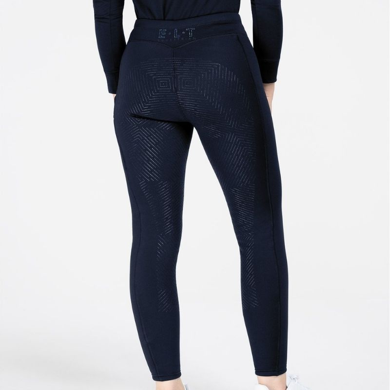 Winter Riding Tights Rica Thermal Teddy Full Grip Navy Blue