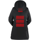 Heated Jacket Comfort Heat Parka Black Heated Jacket Comfort Heat Parka Black