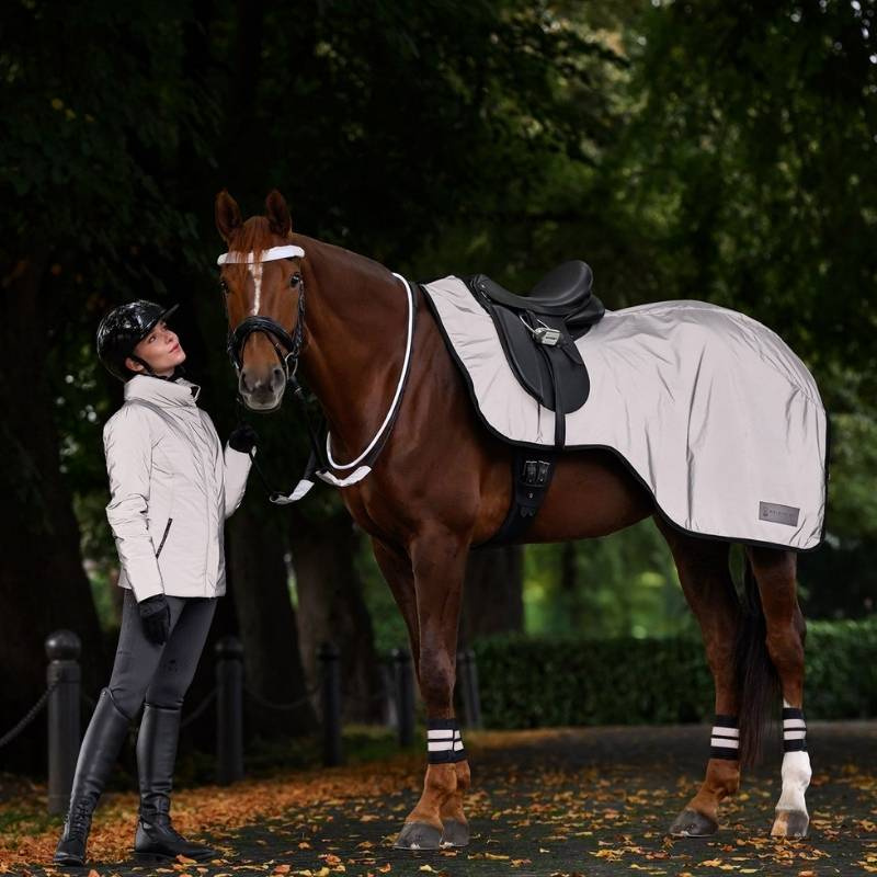 Riding Jacket Reflective Grey