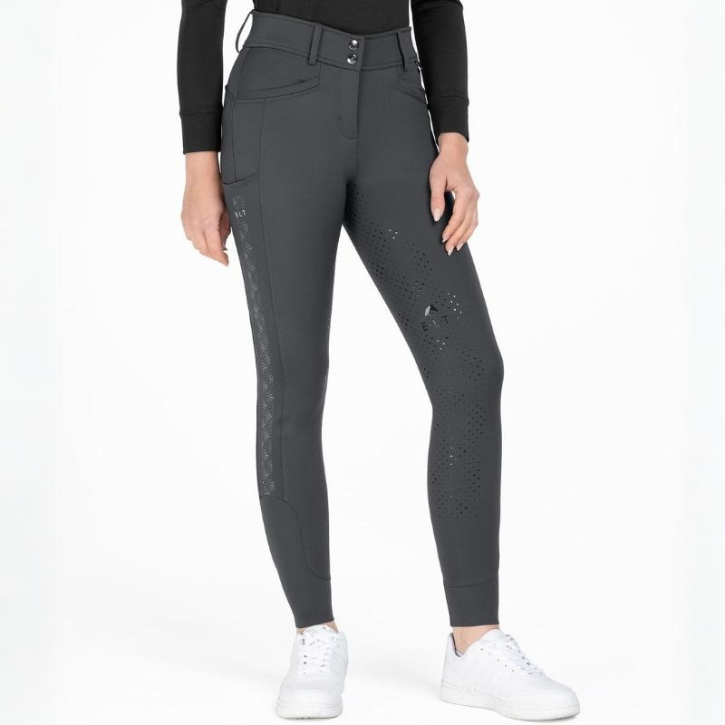 Riding Breeches Reflective Full Grip Grey
