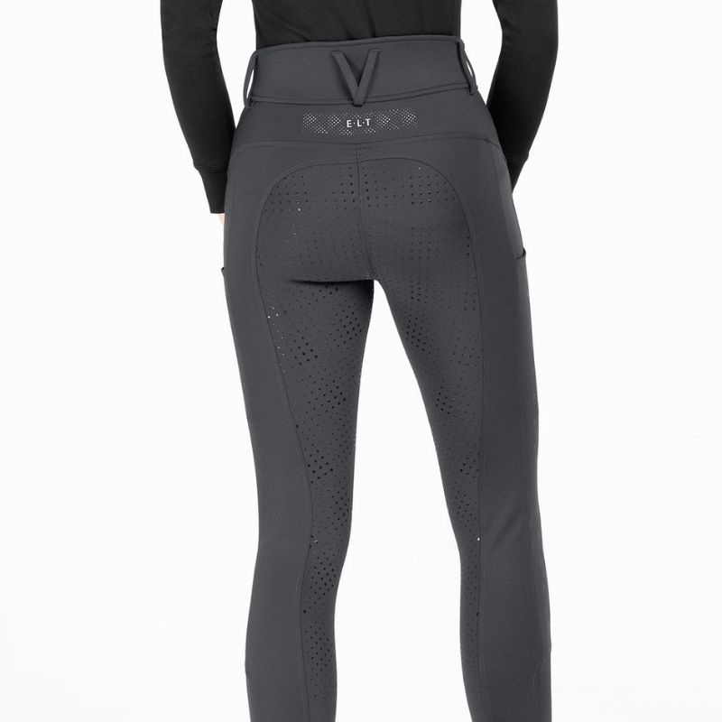Riding Breeches Reflective Full Grip Grey