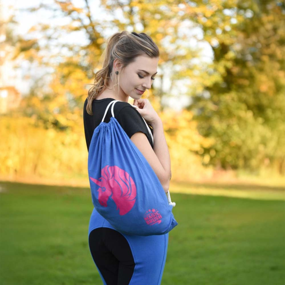 Drawstring Bag Unicorn Blue