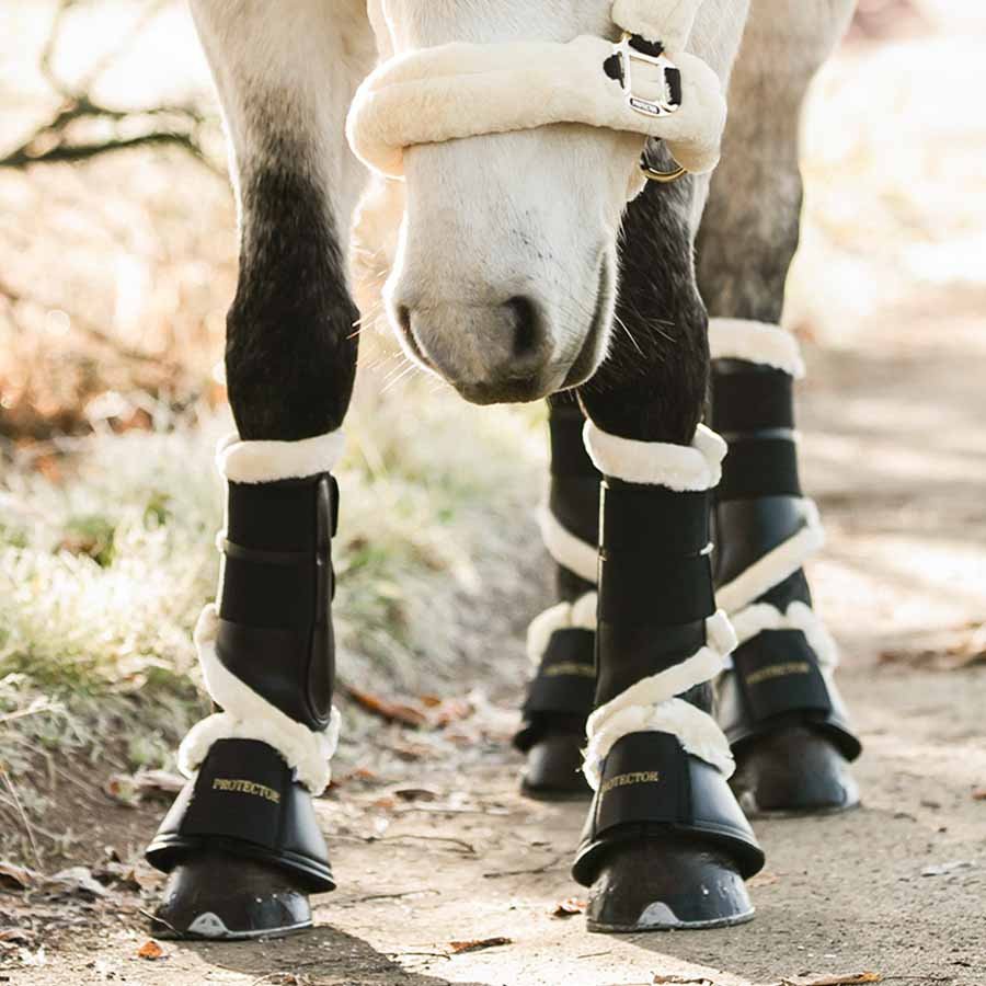 Bell Boots with Fleece Black