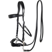 Hackamore Bridle Fiore Black Hackamore Bridle Fiore Black