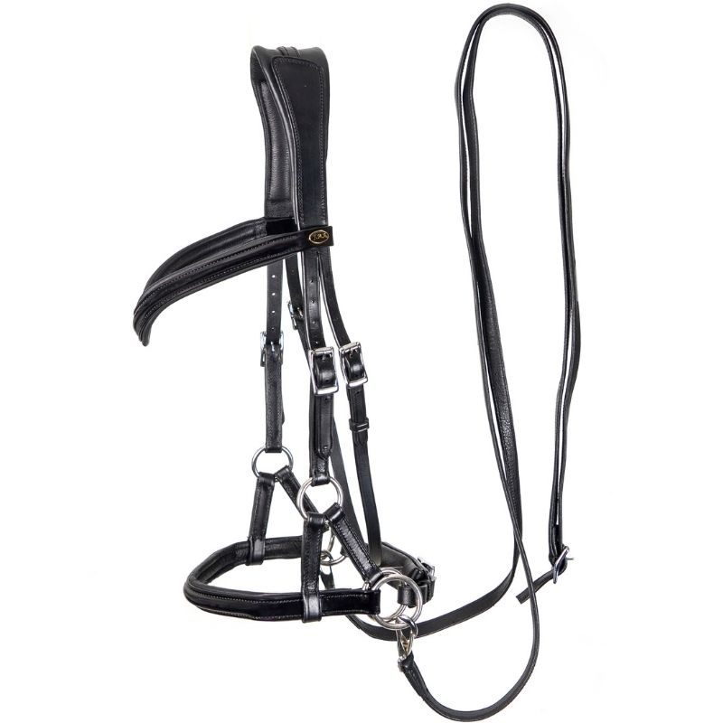 Bitless Bridle Isabel Sidepull Black