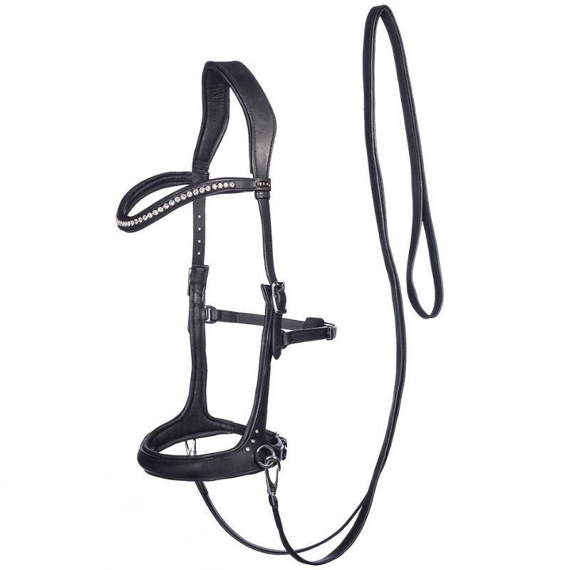 Bitless Bridle Rebecca Sidepull Black