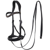 Bitless Bridle Moonlight Sidepull Black Bitless Bridle Moonlight Sidepull Black