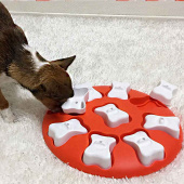 Interactive Dog Toy Dog Smart Level 1 Red/0White