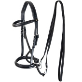 Bitless Bridle Dietsji Cross-Under Black Bitless Bridle Dietsji Cross-Under Black