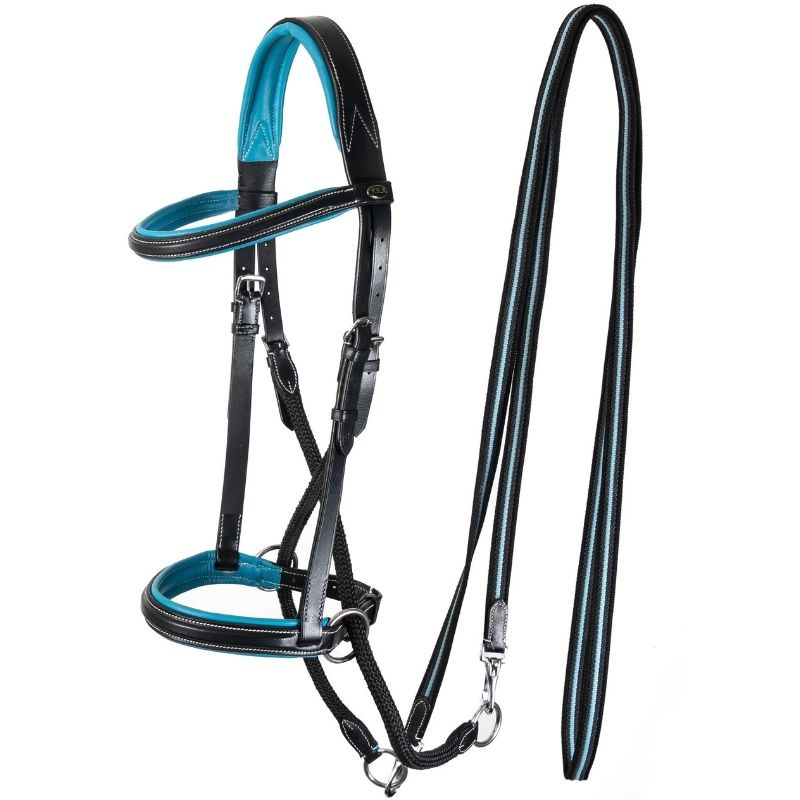 Bitless Bridle Dietsji Black/Blue