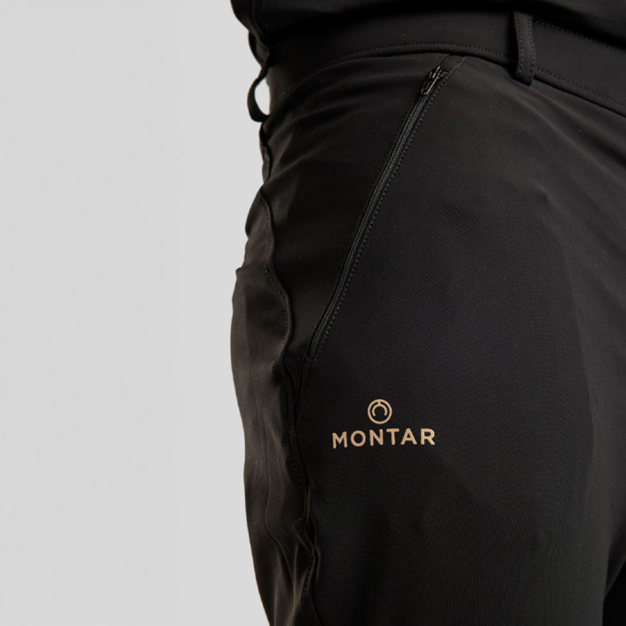 Men's Riding Breeches MoBen Knee Grip Black
