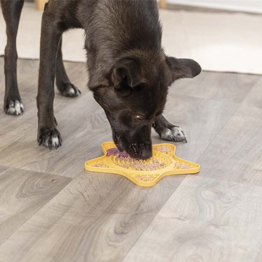 Lick'n'Snack Licking Mat Star Yellow