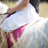 Bareback pad Fauxfur Knee Block Pink Bareback pad Fauxfur Knee Block Pink