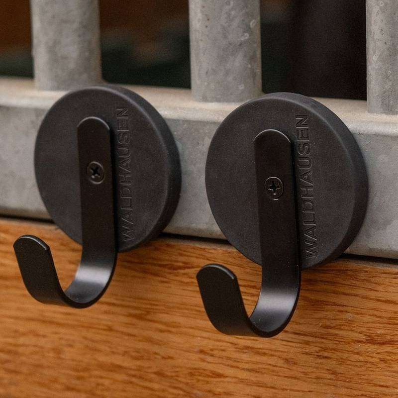 Hooks Magnetic Large 2-Pack Black