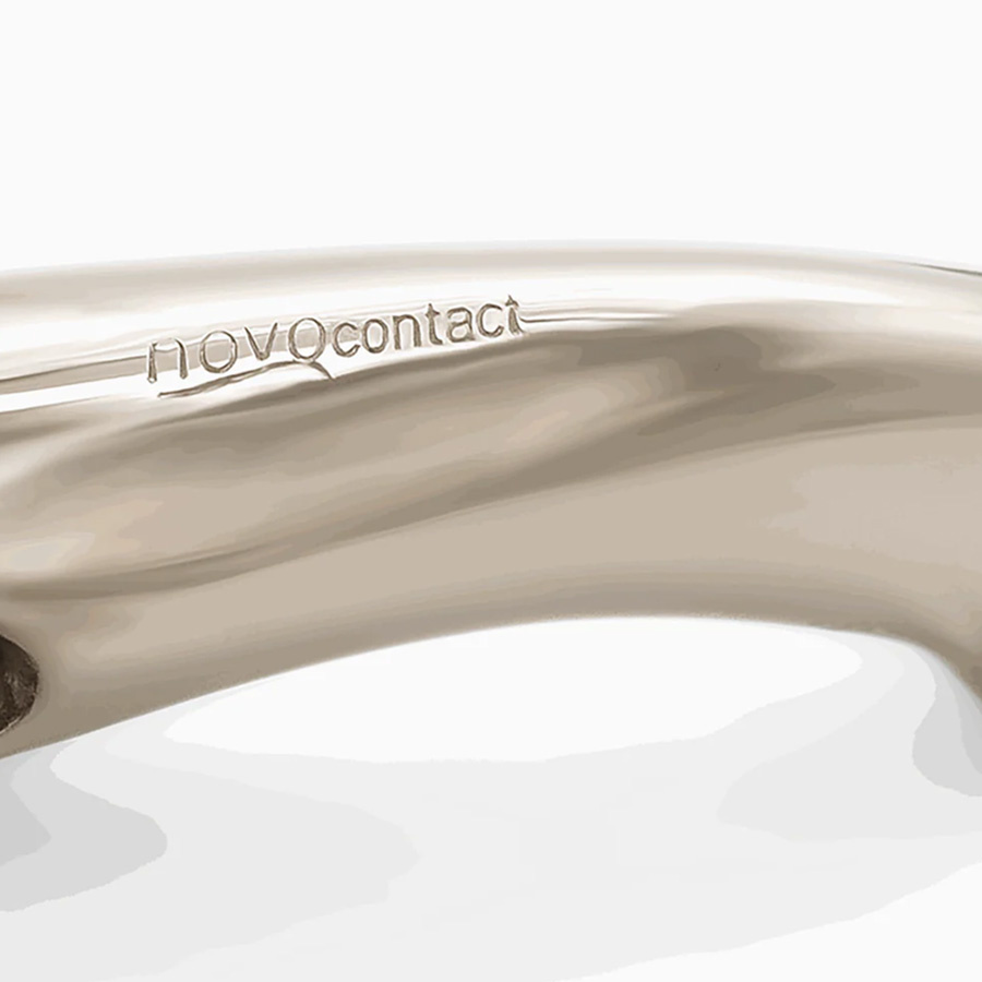 Eggbutt Bit 3-delat Novocontact Sensogan D-Ring Ø55mm