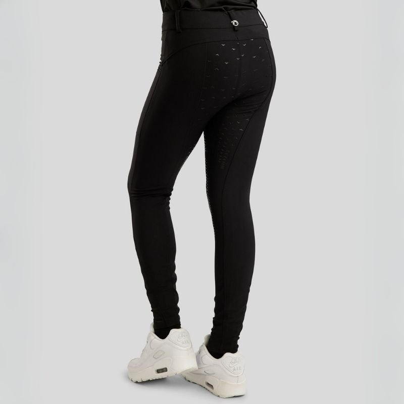 Riding Breeches Kids/Junior Crystals Full Grip Black