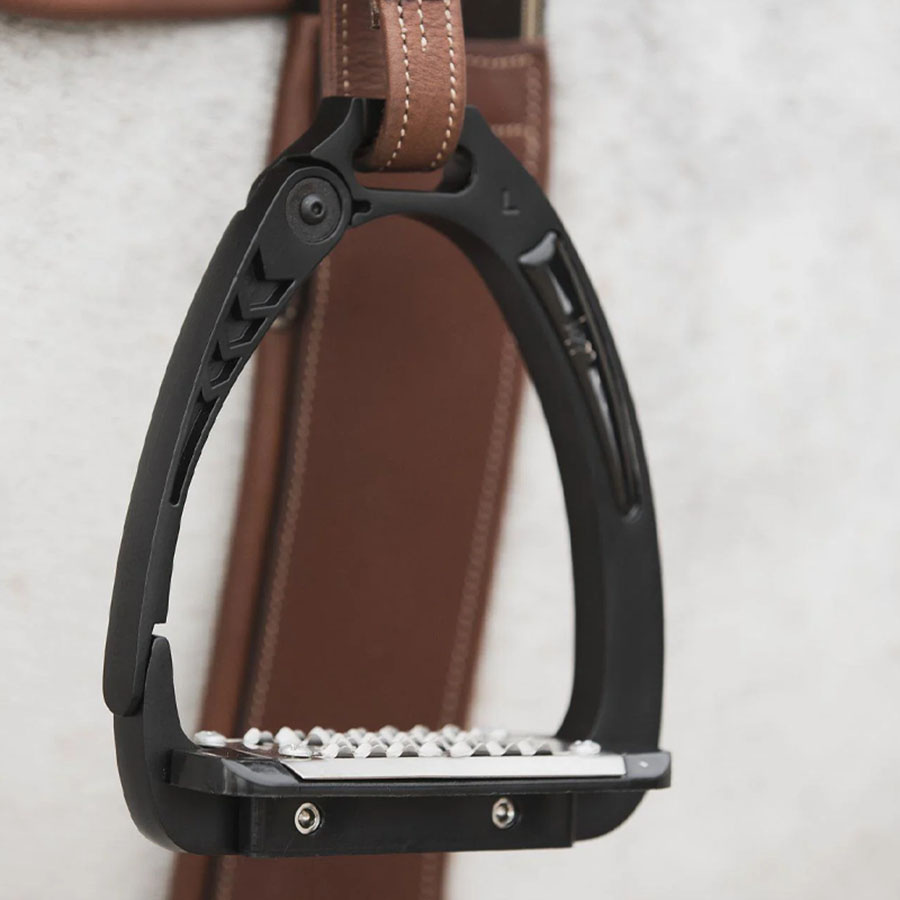 Safety Stirrups Children/Junior Aluminium Black