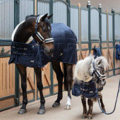 Halter Fauxfur Double Pin Navy Blue Halter Fauxfur Double Pin Navy Blue