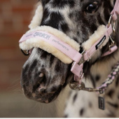 Halter Fauxfur Double Pin Pink Halter Fauxfur Double Pin Pink