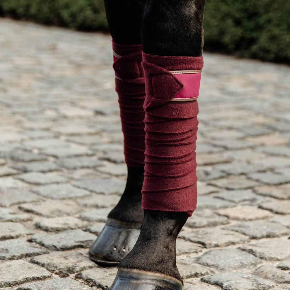 Polar Fleece Bandages 4-pack Bordeaux