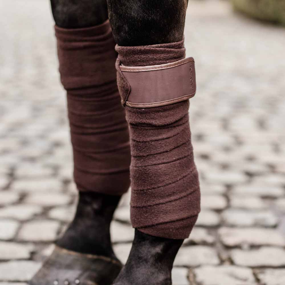 Polar Fleece Bandages 4-pack Brown