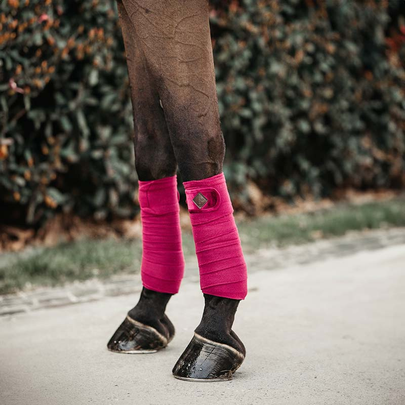 Bandages Polar Fleece Velvet Fuchsia