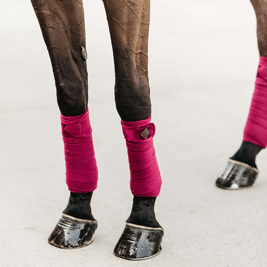Bandages Polar Fleece Velvet Fuchsia