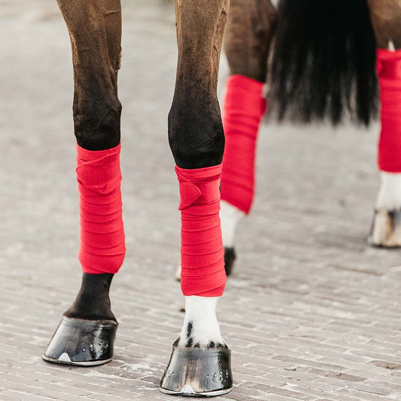 Bandages Polar Fleece Velvet Red