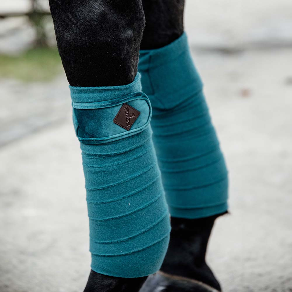Bandages Polar Fleece Velvet Emerald Green