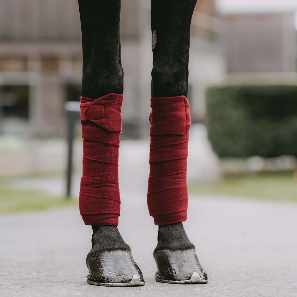 Bandages Polar Fleece Velvet Bordeaux