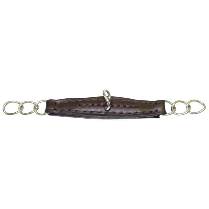 Curb Chain Leather Brown