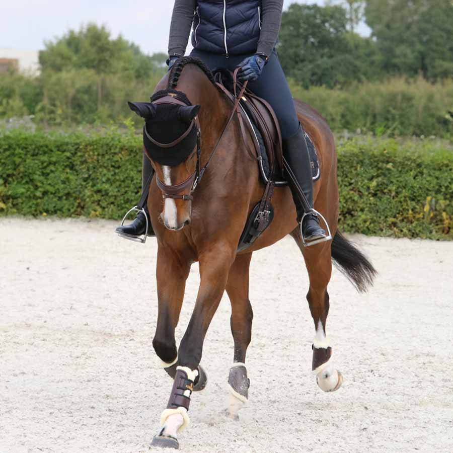 Brushing Boots Leather Front Brown