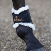 Brushing Boots Leather Hind Short Black Brushing Boots Leather Hind Short Black