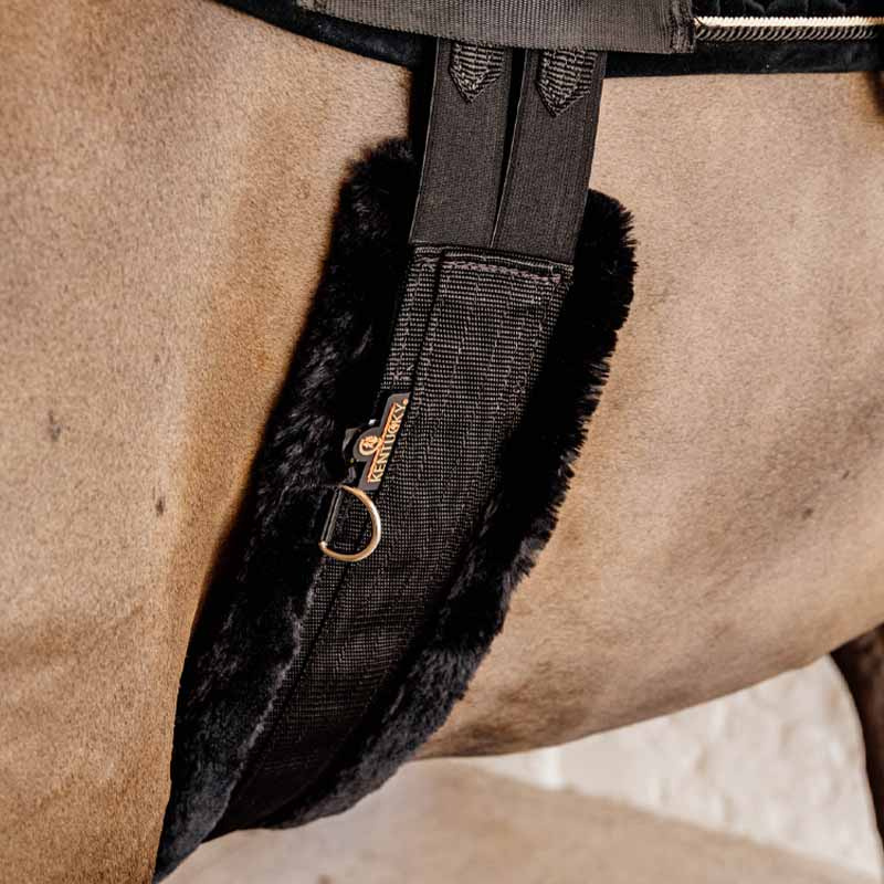 Saddle Girth Sheepskin Black/Black