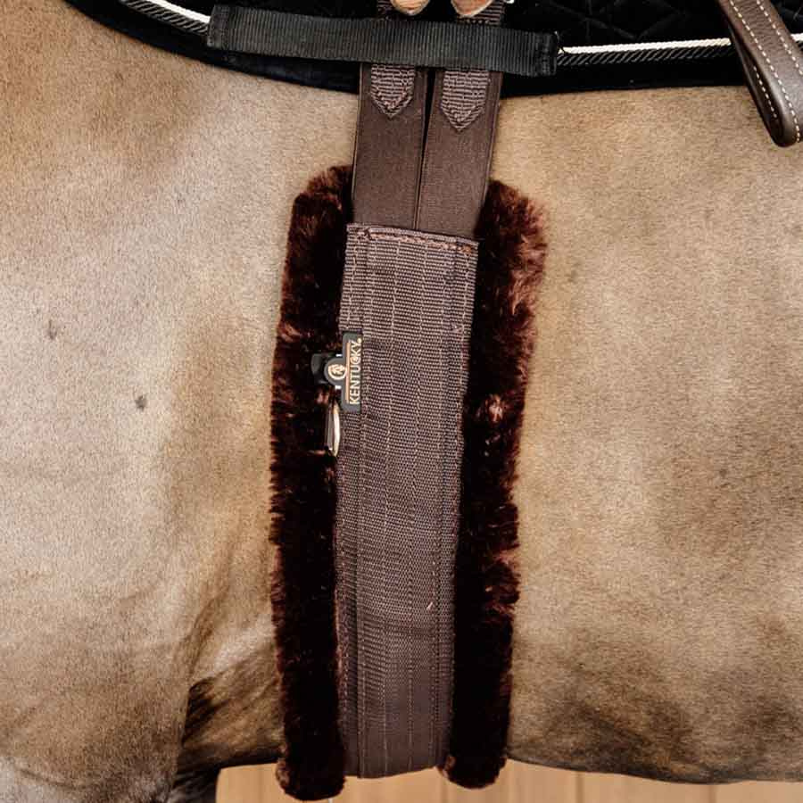 Saddle Girth Sheepskin Brown/Brown