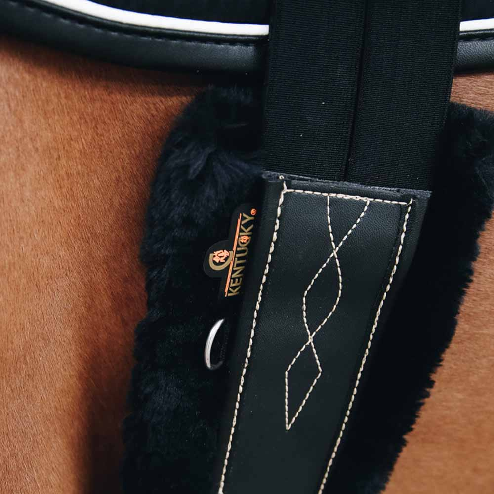 Saddle Girth Protector Magplatta Sheepskin Black