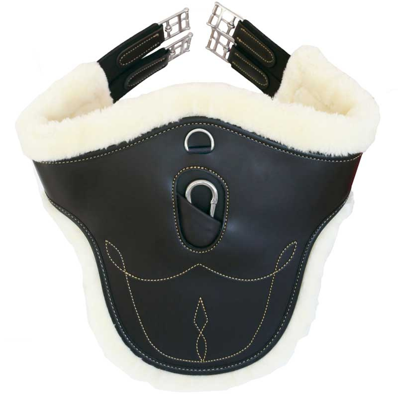Sheepskin Belly Guard Black