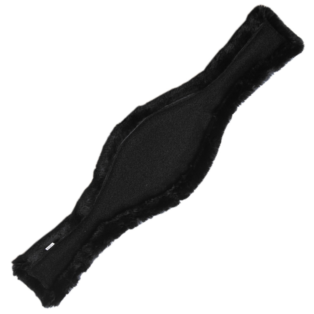 Saddle Girth Protector Anatomic Sheepskin Black
