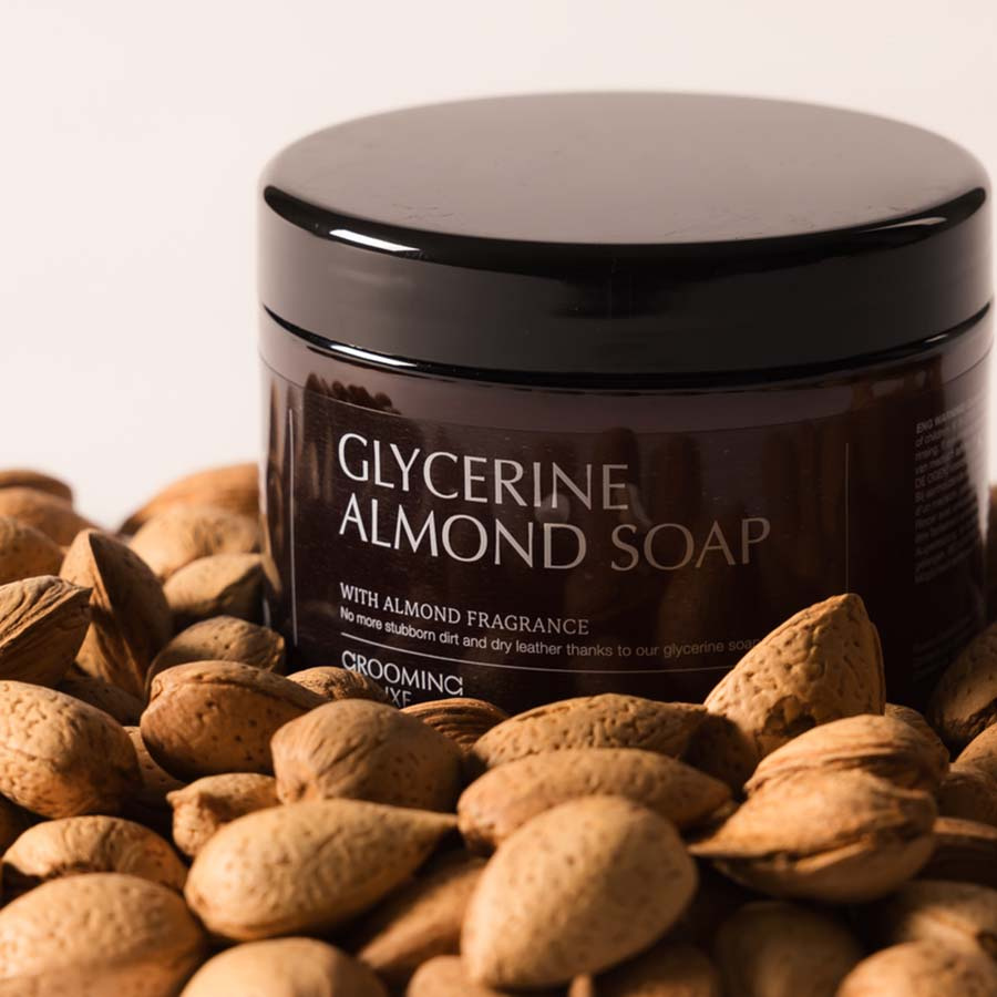 Leather Soap Glycerine Almond 450ml